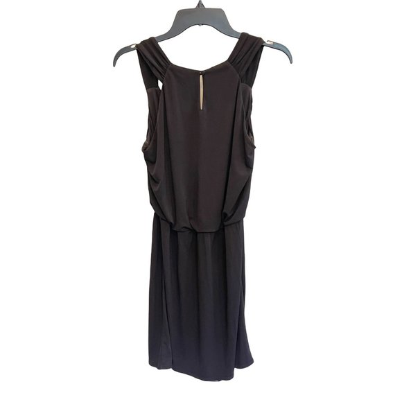 034 15 White House Black Market Cocktail Dress Sleeveless Midi black Size M - Picture 4 of 9
